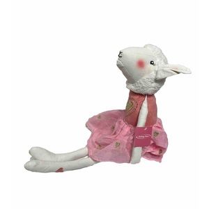 Lamb Pink White Plush Love Letters Holiday Home 20” Tall  Bailarina Sits Up